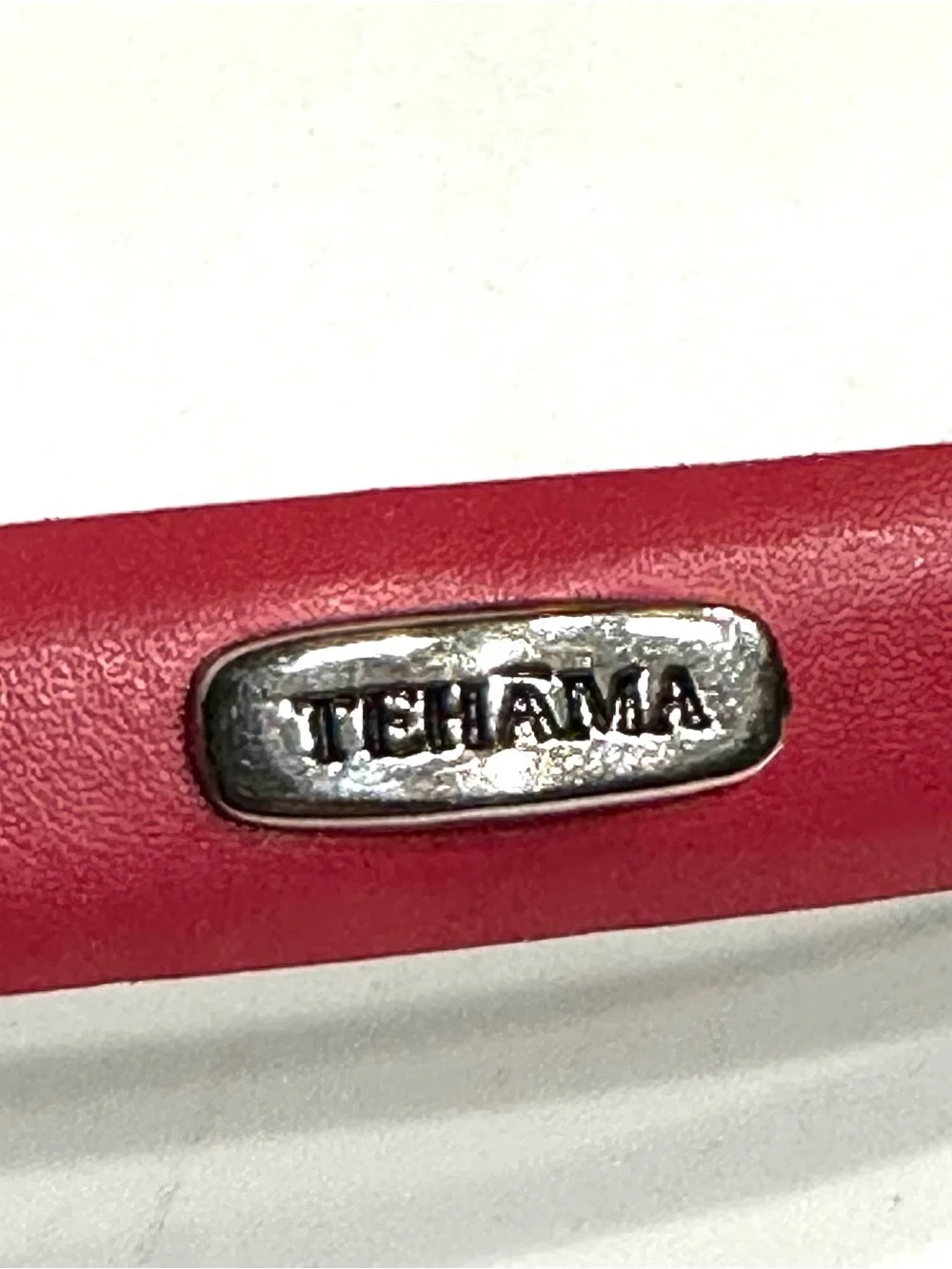 TEHAMA Womens Hot Pink Leather Belt Made in Canada Mens Belt Size M